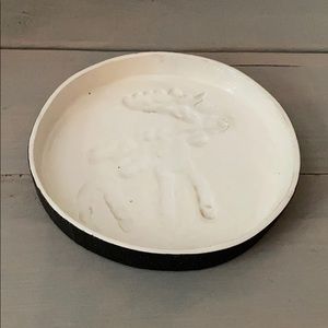 Crafted Ceramic Bowl - Moose Design